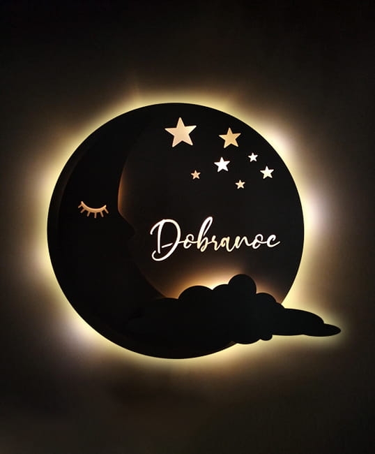 Ręcznie malowana lampka nocna Księżyc.jpg