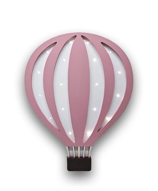 Ręcznie malowana lampka nocna Balon różowy.jpg