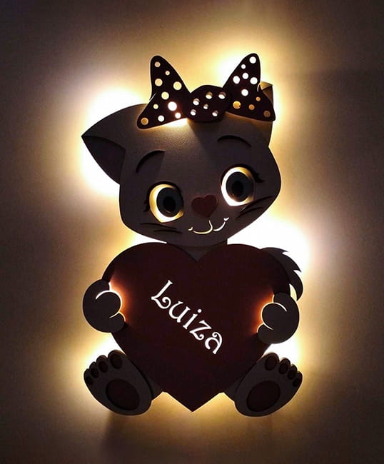Ręcznie malowana lampka nocna Kotek oświetlenie.jpg