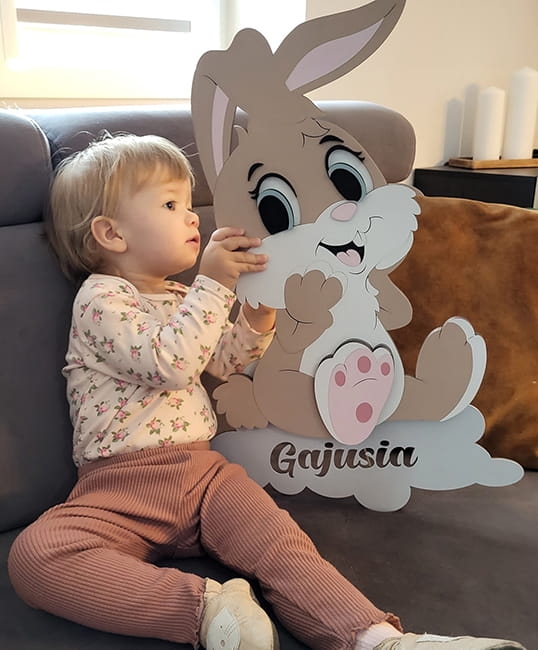 Ręcznie malowana lampka nocna Króliczek.jpg