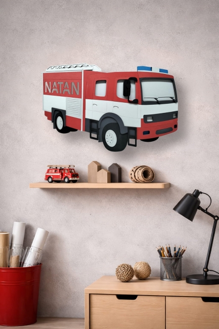 Lampka nocna straż pożarna z imieniem